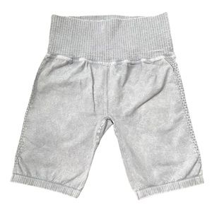 Free People Gray Bike Shorts